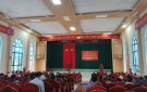 Lễ trao huy hiệu Đảng và Tổng kết Đảng bộ xã Vĩnh An năm 2022